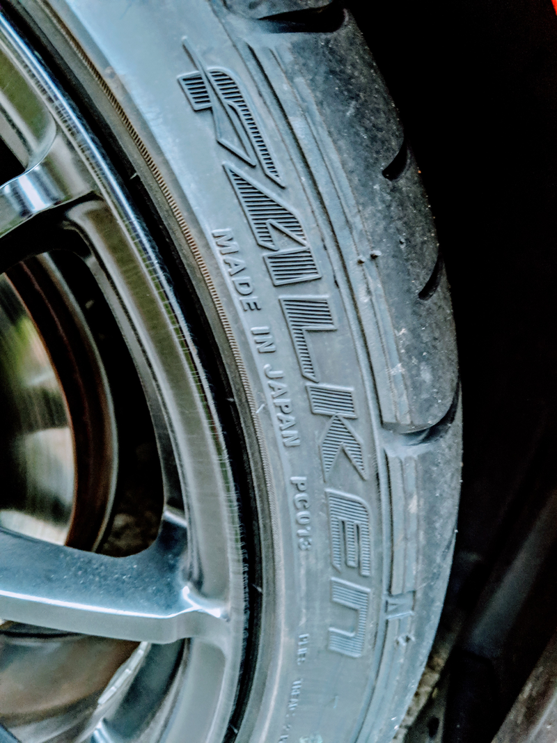 Donāt judge my dirty rims/tires. Itās not been washed since they were put on this past Monday.